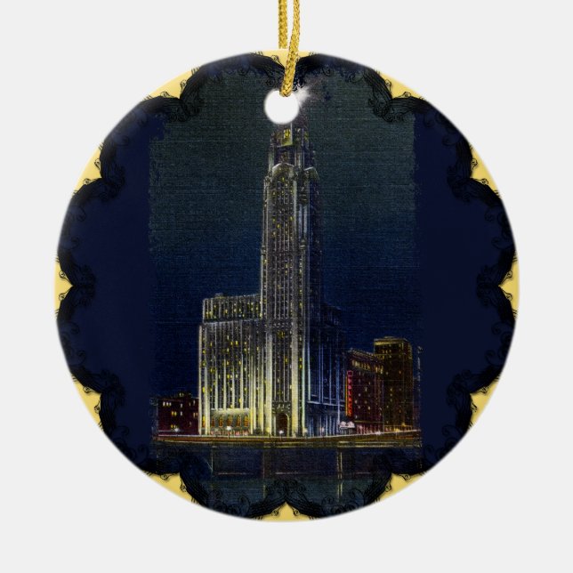 The Citadel At Night Ornament (Front)
