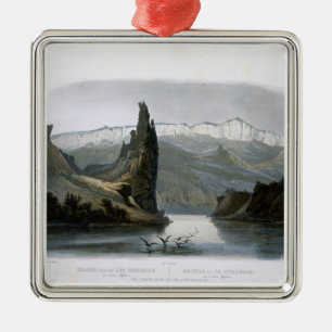 The Citadel Rock on the Upper Missouri, plate 18 f Metal Ornament