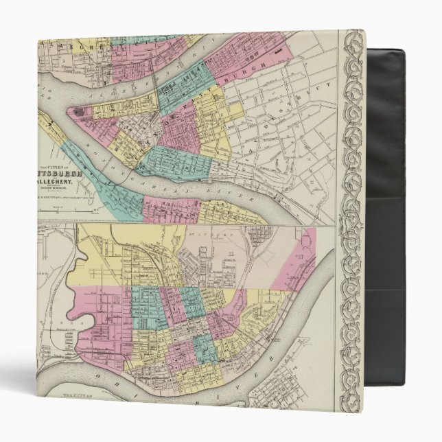 The Cities Of Pittsburgh Allegheny Cincinnati Binder (Front/Inside)