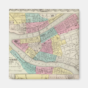 The Cities Of Pittsburgh Allegheny Cincinnati Magnet