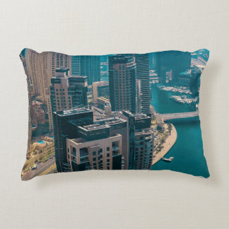 The city accent pillow