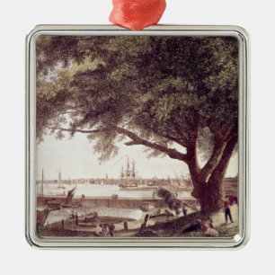 The City and Port of Philadelphia, from Metal Ornament