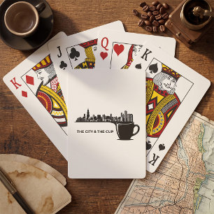 The City and The Cup Chicago Skyline Playing Cards