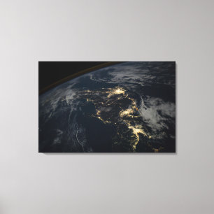 The City Lights Of Japan At Night. Canvas Print
