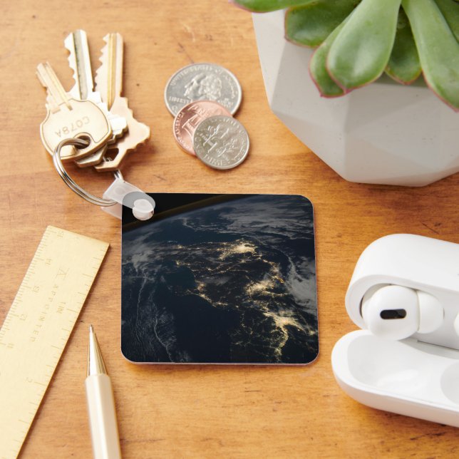 The City Lights Of Japan At Night. Keychain (Desk)