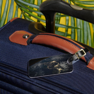 The City Lights Of Japan At Night. Luggage Tag