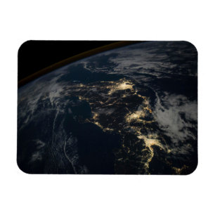 The City Lights Of Japan At Night. Magnet