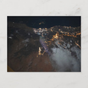 The City Lights Of Jazan And Its Suburbs Postcard