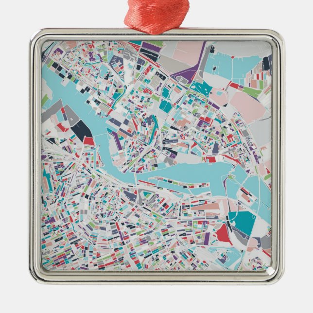 The City of Amsterdam Metal Ornament (Front)
