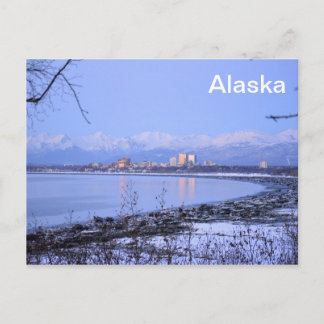 The city of Anchorage, Alaska Postcard
