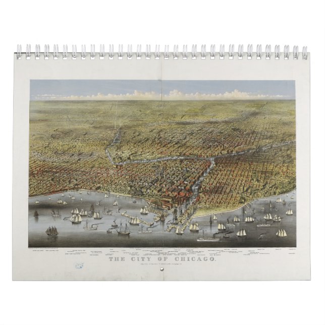 The City of Chicago Illinois from 1874 Calendar (Cover)