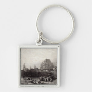 The City of Cologne, engraved by M.J. Sterling Keychain