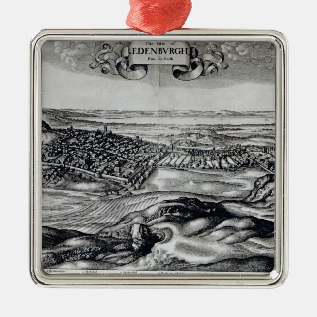 The City of Edinburgh from the South Metal Ornament (Front)