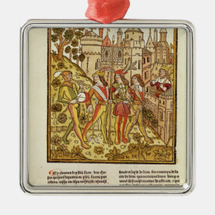The City of God and the City of This Century Metal Ornament
