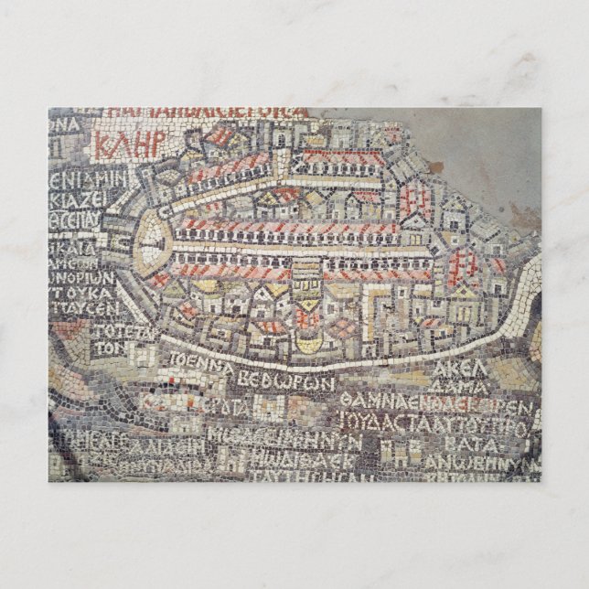 The City of Jerusalem and the surrounding area Postcard (Front)