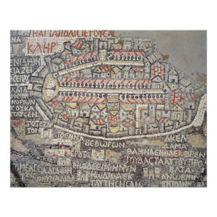 The City of Jerusalem and the surrounding area Poster