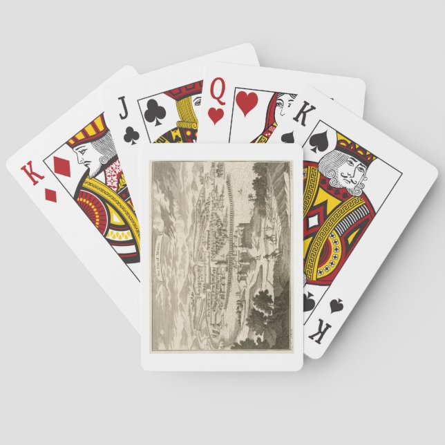 The City of Mexico, 1723 (engraving) Playing Cards (Back)