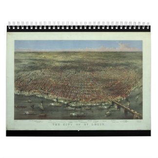 The City of St. Louis Missouri from 1874 Calendar