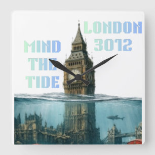 The City that time forgot Square Wall Clock