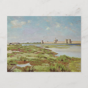 The City Walls of Aigues-Mortes, 1867 Postcard
