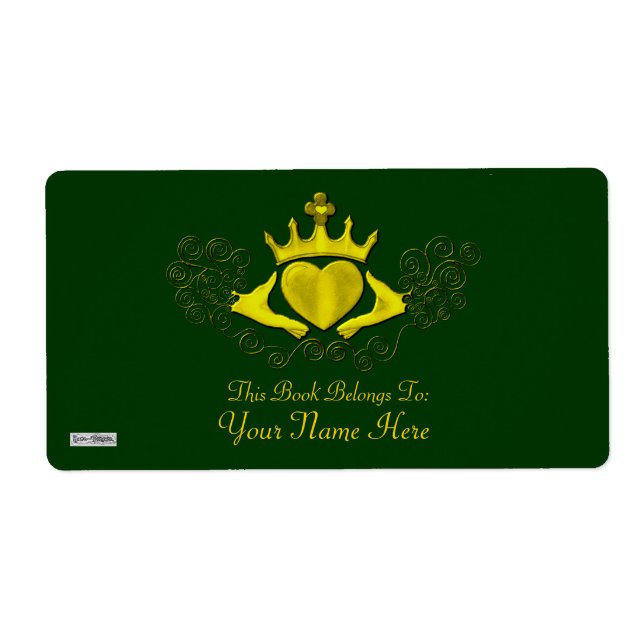 The Claddagh (Bookplate) (Gold) (Front)