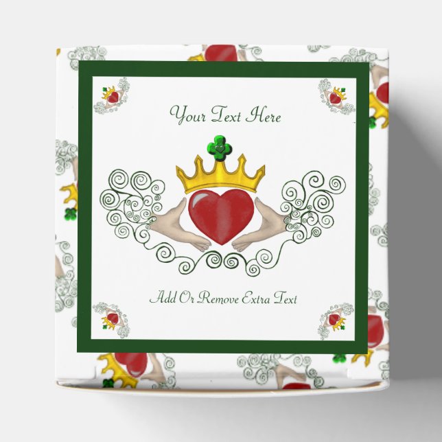 The Claddagh (Full Colour) Favor Box (Top)
