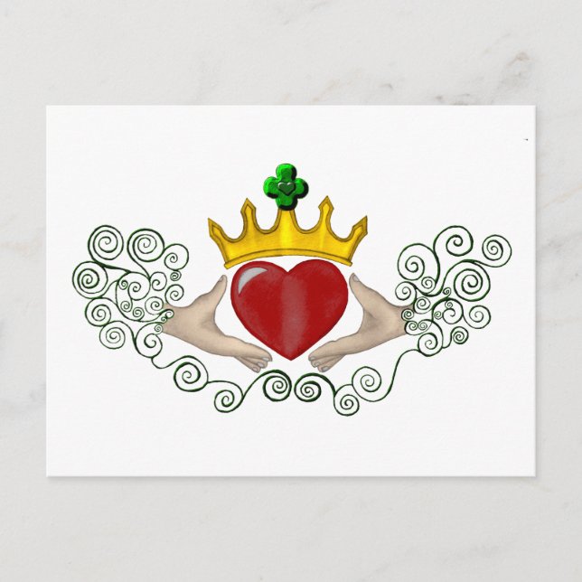 The Claddagh (Full Colour) Postcard (Front)