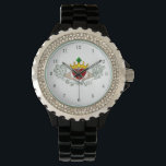 The Claddagh (Full Colour) Watch<br><div class="desc">The Claddagh's distinctive design features two hands clasping a heart, and usually surmounted by a crown. The elements of this symbol are often said to correspond to the qualities of love (the heart), friendship (the hands), and loyalty (the crown). Often given in ring form, the Claddagh may be used for...</div>