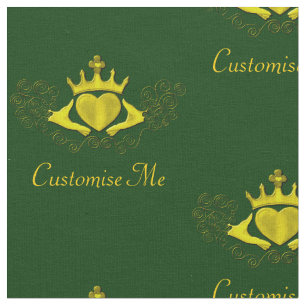 The Claddagh (Gold) Fabric