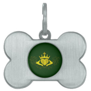 The Claddagh (Gold) Pet Name Tag