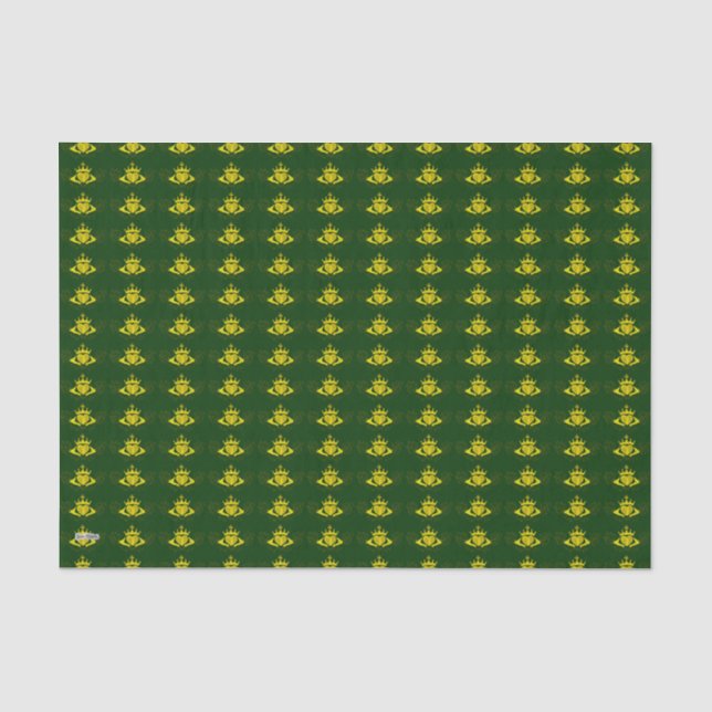 The Claddagh (Gold) Tissue Paper (Front)