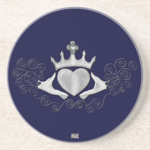 The Claddagh (Silver) Coaster