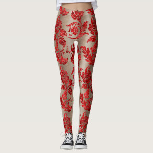 The Claret Velvet  Series Design 3  Leggings