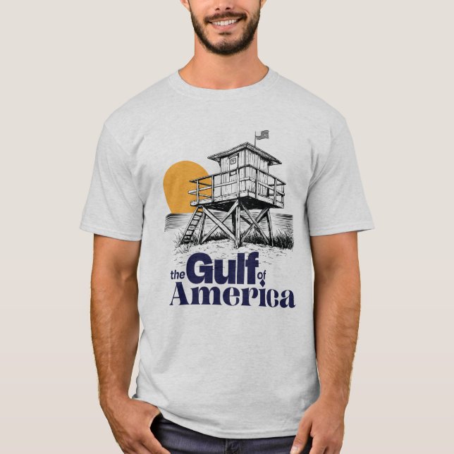 The Classic Gulf of America Life Guard Vibes T-Shirt (Front)