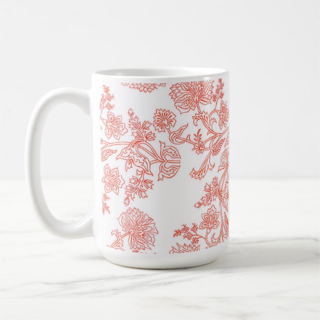 The Classic Toile Floral Coffee Mug (Gauche)