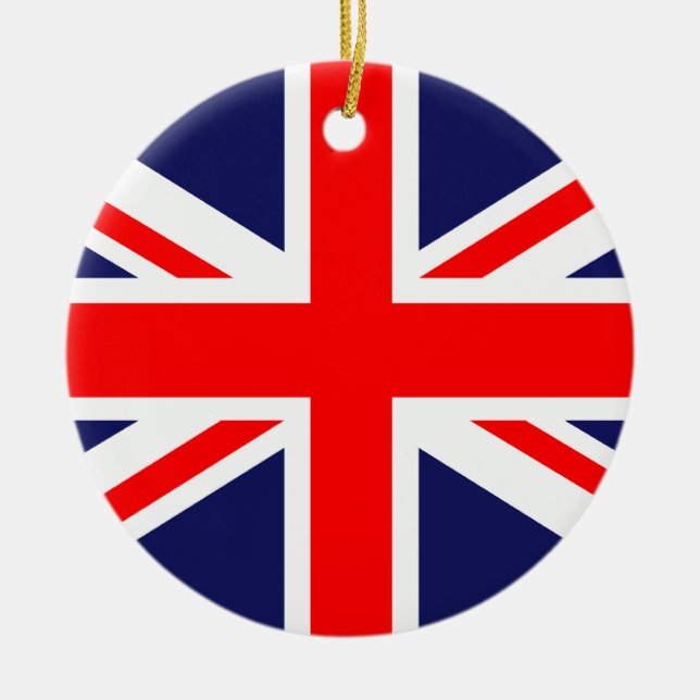 The Classic Union Jack Ceramic Ornament (Front)
