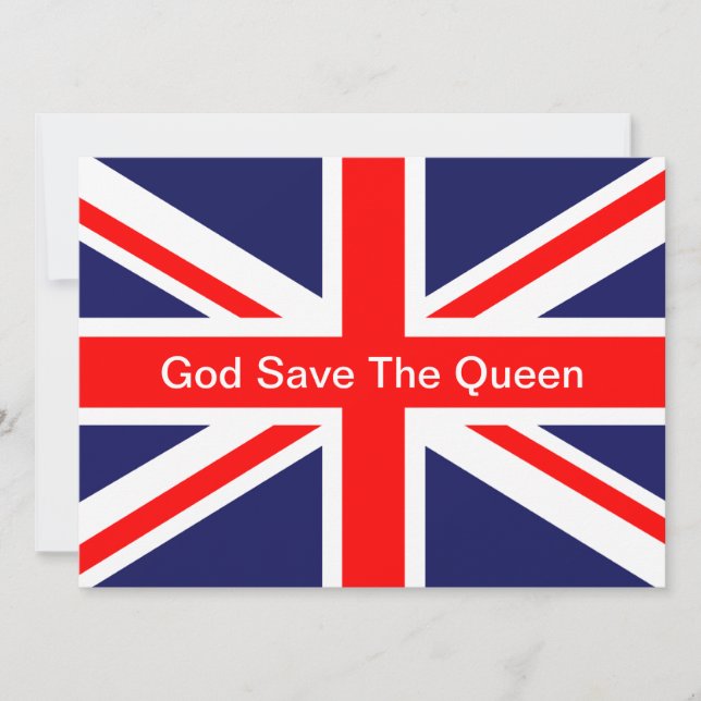 The Classic Union Jack Invitation (Front)