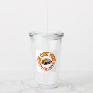 The Classic Woody Rental Car Company Logo Ver 3.0 Acrylic Tumbler