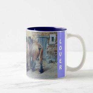 THE CLASSICAL HORSE Collection Two-Tone Coffee Mug
