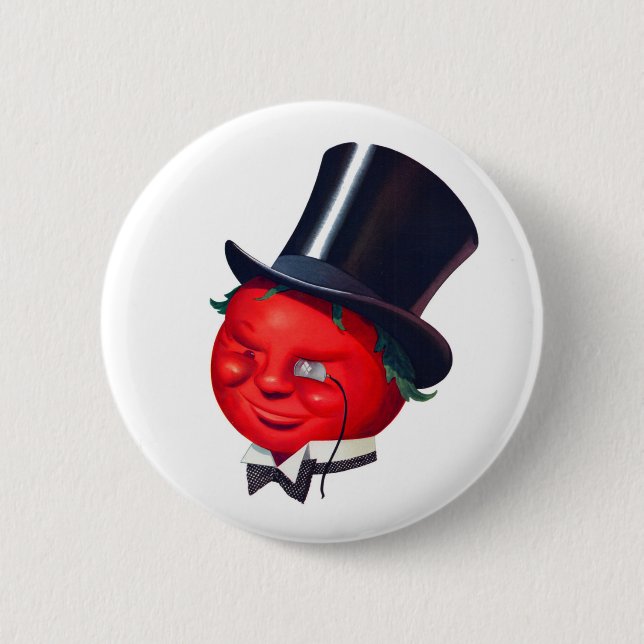 the classy tomato 2 inch round button (Front)