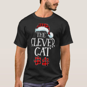 The Clever Cat Matching Family Group  Christmas T-Shirt