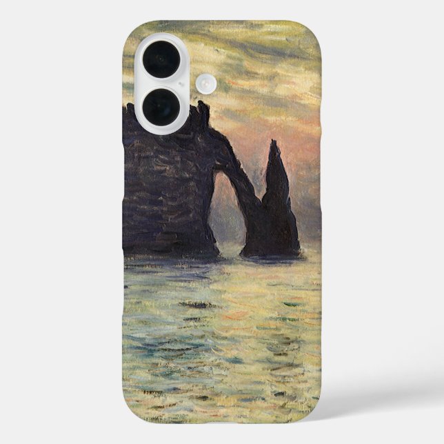 The Cliff Etretat, Sunset by Claude Monet Case-Mate iPhone Case (Back)