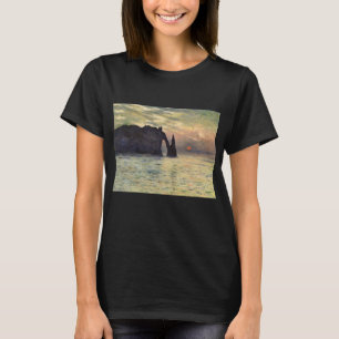 The Cliff Etretat, Sunset by Claude Monet T-Shirt