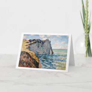 The Cliff of Aval, Monet Card
