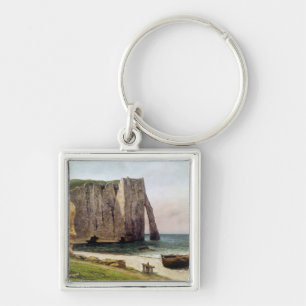 The Cliffs at Etretat, 1869 Keychain