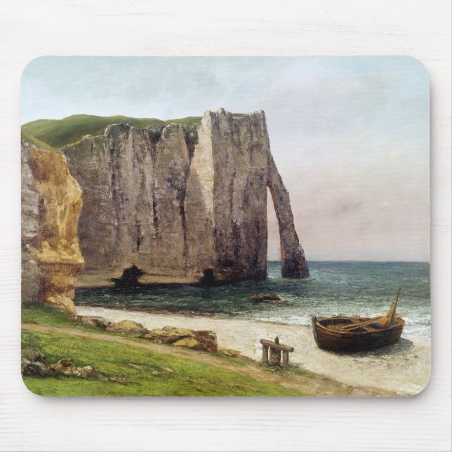 The Cliffs at Etretat, 1869 Mouse Pad (Front)
