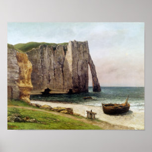 The Cliffs at Etretat, 1869 Poster