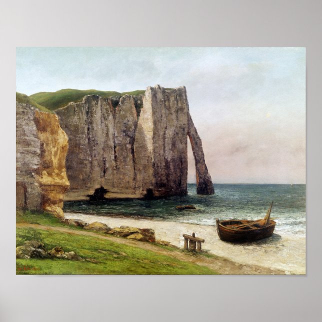 The Cliffs at Etretat, 1869 Poster (Front)