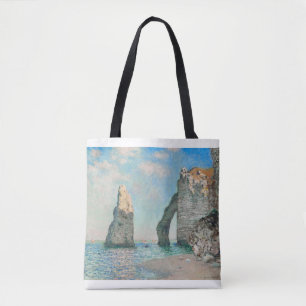 The Cliffs at Etretat 1885 by Claude Monet Tote Bag