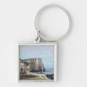The Cliffs at Etretat after the storm, 1870 Keychain